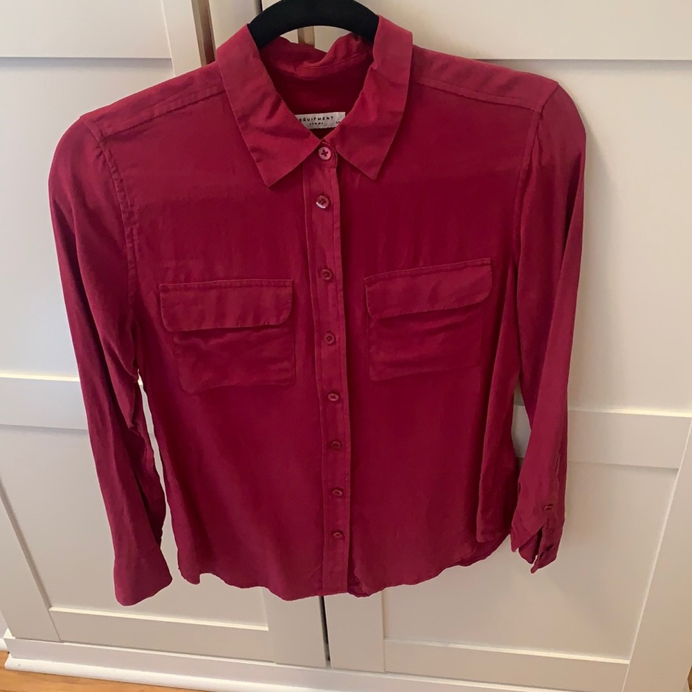 Equipment silk shirt